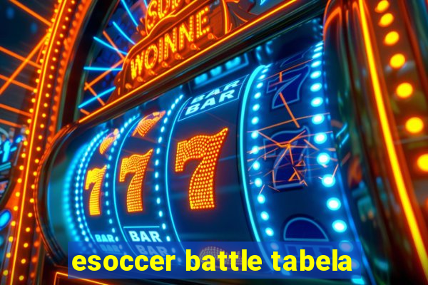 esoccer battle tabela